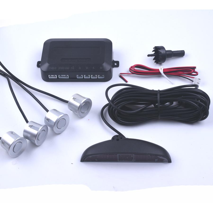 Car LED Parking Sensor 4 Kit Display Reverse Backup Radar Monitor System Assistance Universal 7 Colors
