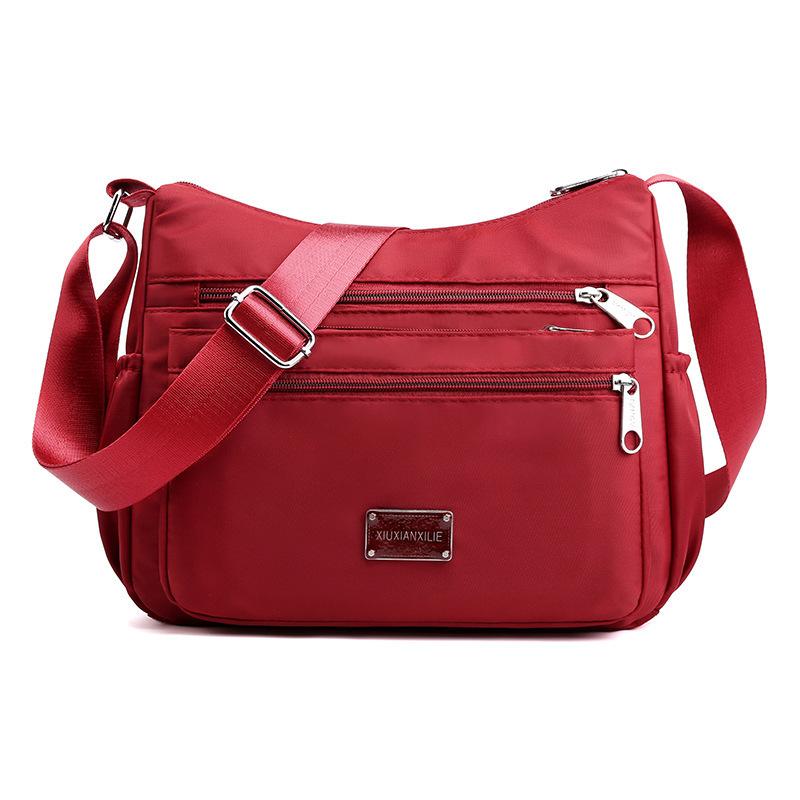 New women's bag multi-compartment single shoulder messenger bag women's breathable large-capacity small square bag bag light luxury niche mother bag