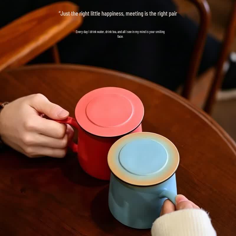 Jingdezhen Underglaze Crystal Travel Mug Pair