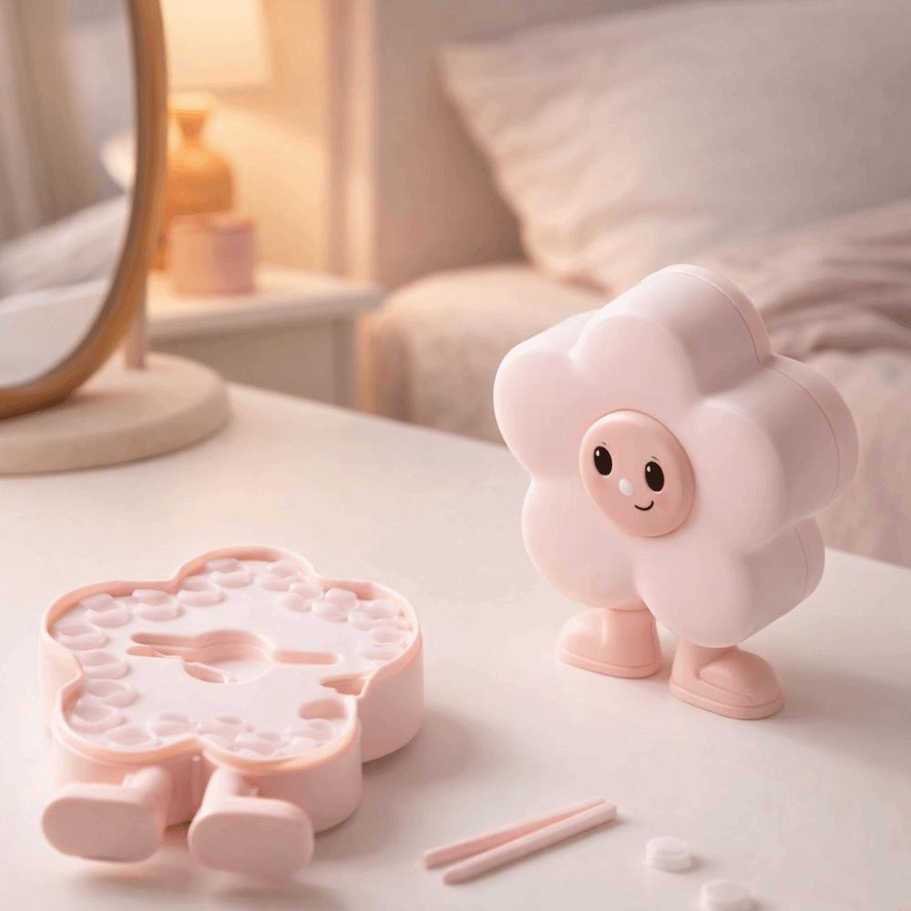 Flower Shape Teeth Storage Box Cartoon Collection Box Baby Teeth Keepsake Box  Lost Teeth