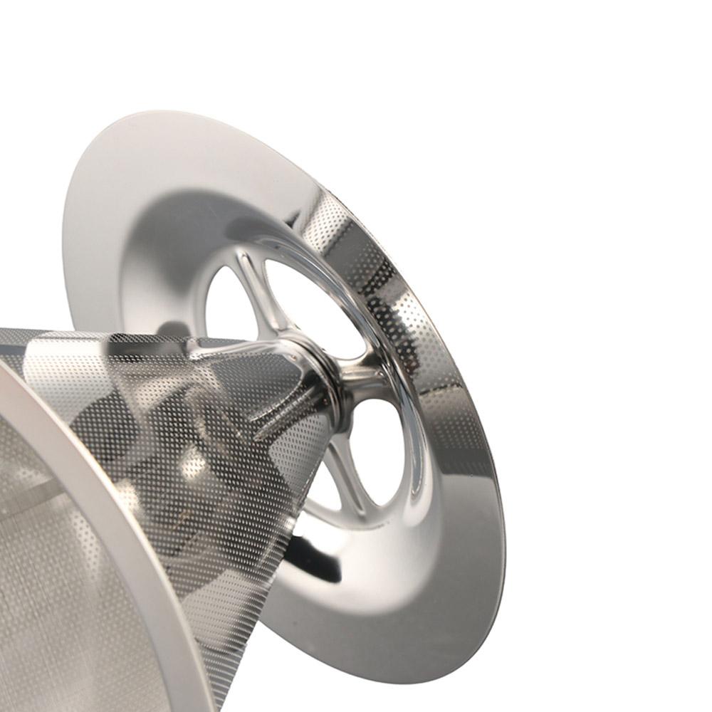 Holder Reusable Stainless Steel Drip Tools Coffee Filter Pour Over Coffee Dripper Cone Strainer