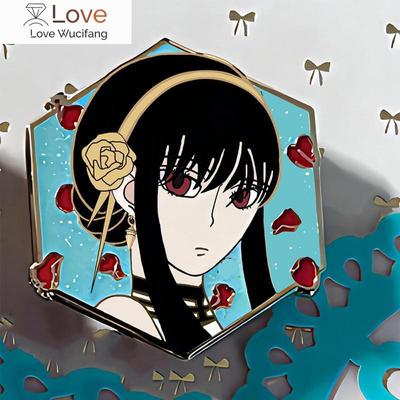 Manga Brosche Pins Cartoon Anya Twilight Emaille Broschen Schmuck Cosplay Requisiten Geschenke