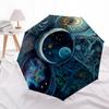 1pc Celestial Yin-Yang Harmony Umbrella with Plastic Handle,Suitable for All Seasons Home Travel Outdoor UmbrellaDD869