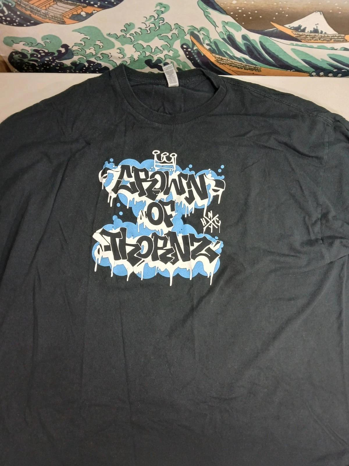 Crown Of Thornz Graffiti Logo Band T Shirt 3XL NYHC Hardcore Punk 4XL