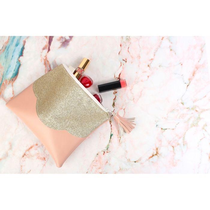 Coupon Simili Cuir 66x45 cm Vieux Rose