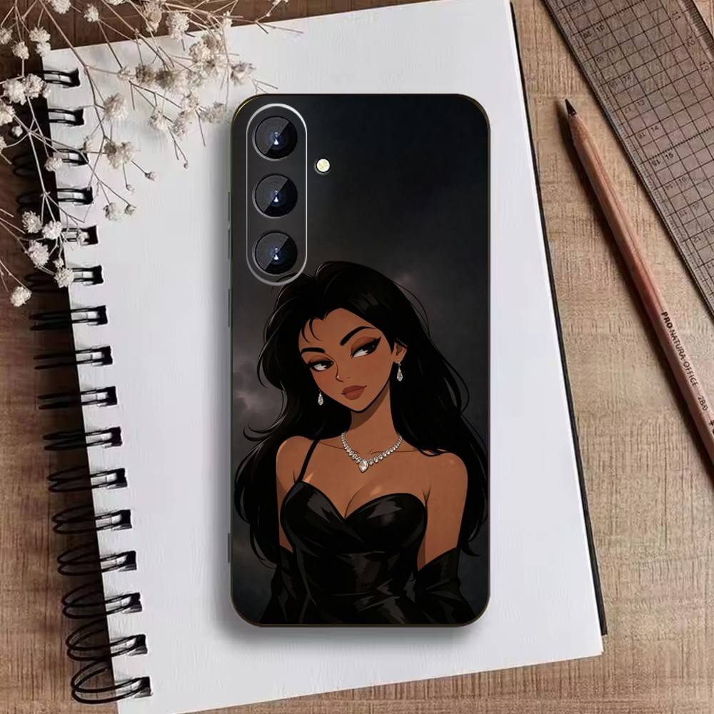 P-Rapunzel Princess Phone Case For Samsung Galaxy A73,A72,A71,A70,A52,A51 Others Soft Black Cover