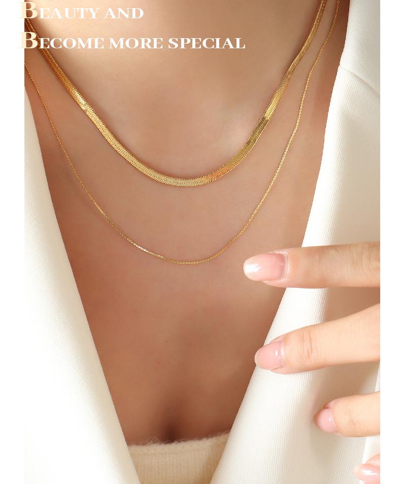 Chic European & American Trendy Double-Layer Blade Chain Necklace: Versatile Hot Girl Fashion Clavicle Piece
