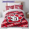 South Dakota Coyotes Pattern Bedding Set Quilt Cover Pillowcase Home Decor Gift (1 * duvet cover + 2 * pillowcase, without core)