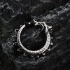Vintage Stainless Steel Men's Norse Rune Dragon Pendant Necklace