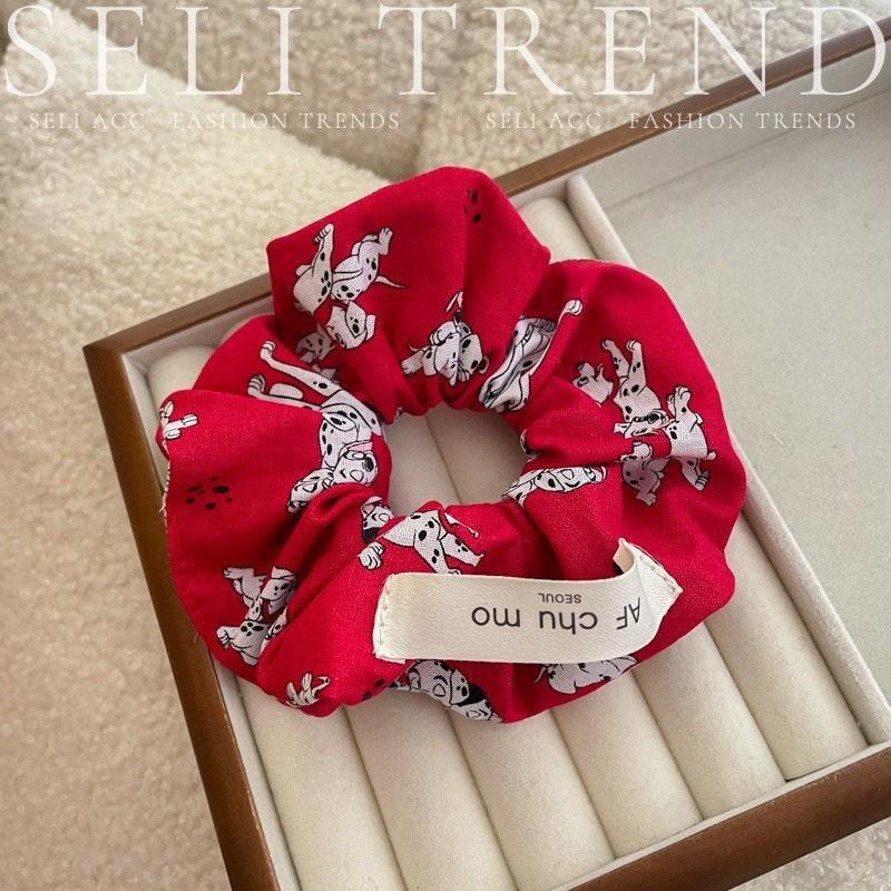 Scrunchie Multi Styles Floral Plaid Soft Fabric Minimalist Versatile Women Hair Tie Hair Accessories