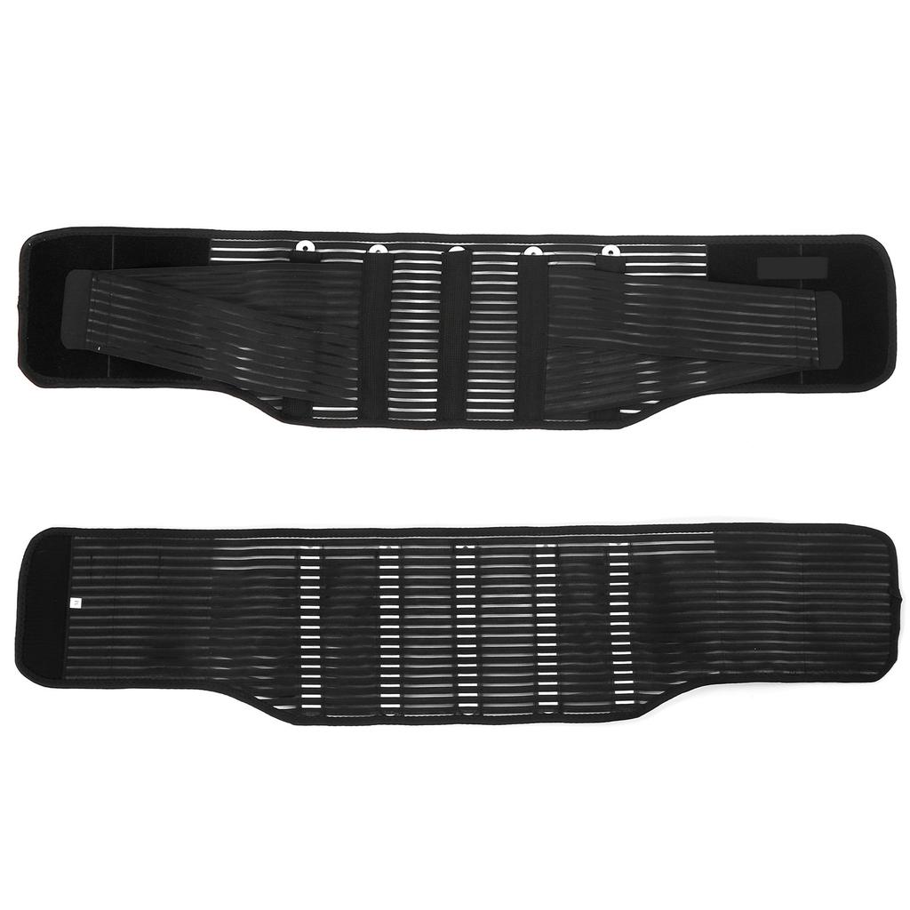 Breathable Waist Protection Compression Steel Plate Back Support Belt Lumbar Fixed BeltL Black