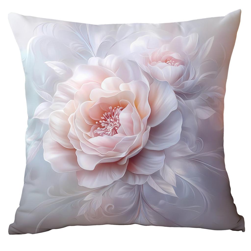 Retro Dreamy Watercolor Floral Polyester Pillowcase Home Sofa Cushion Pillowcase