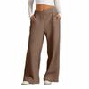 Women's Fashion Loose Solid Color With Pockets Elastic Waist Sports Casual Pants