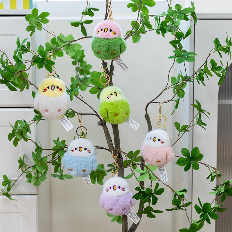 Chuchu Little Bird Plush Keychain - Cartoon Backpack Charm & Birthday Gift