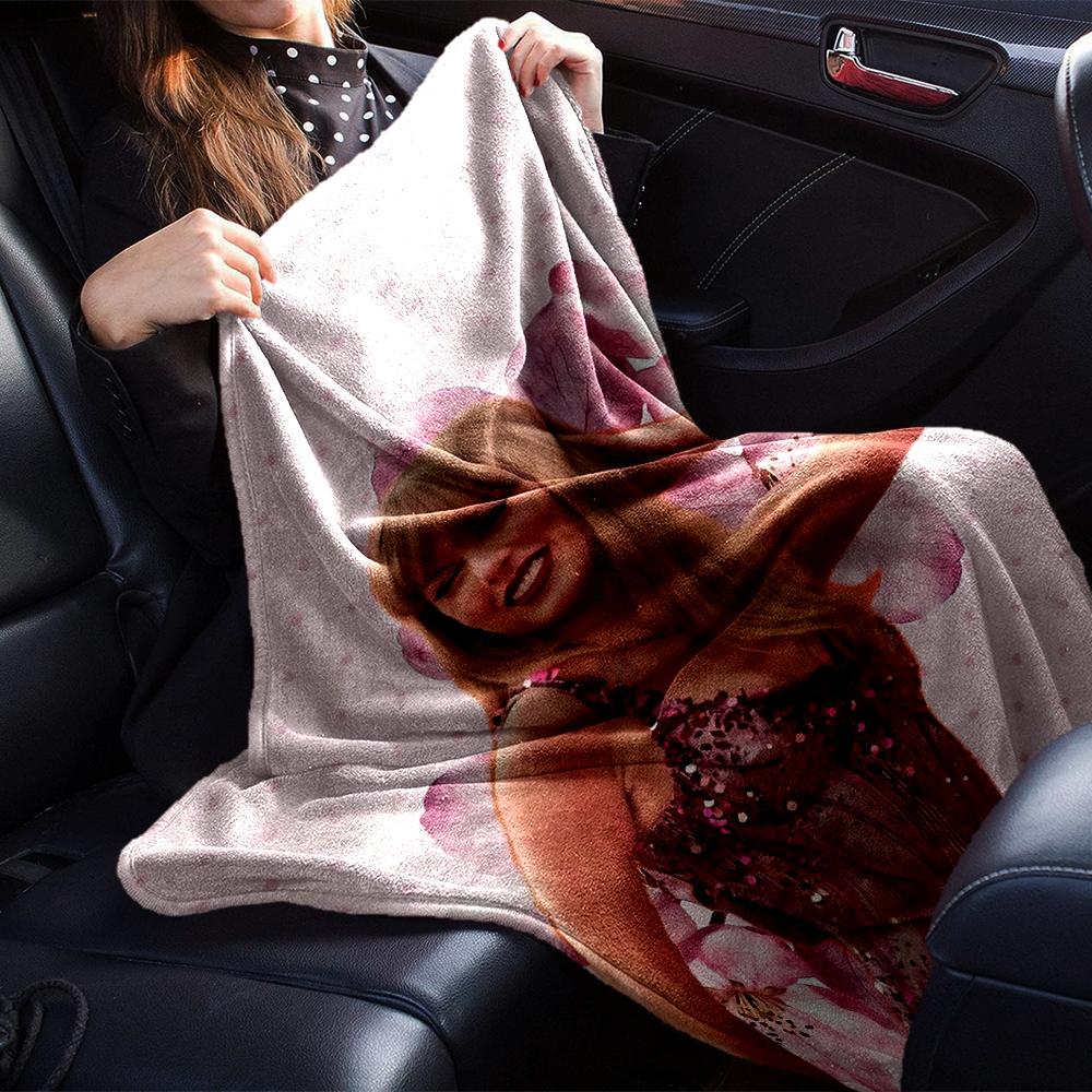 Floral Fantasy Fashion Blanket Soft Throw Blanket For Home Bedroom Bed Sofa Travel Office Solid Christmas Blanket