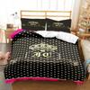 Nuovo Set Biancheria da Letto 3D Juicy Couture per Tutte le Stagioni per Letto Singolo 3 Pezzi Set Piumone Copripiumino Letto Matrimoniale King Copripiumone Tessili per la Casa
