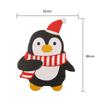 5 Packungen Weihnachtsbonbon-Geschenkverpackung Weihnachtslutscher Papierkartenhalter Weihnachtsmann Pinguin Bonbon-Geschenkverpackung Neujahrsparty-Zubehör