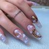 Ballet Cloud Sun Wearable False Nail Tips & Removable Manicure Stickers
