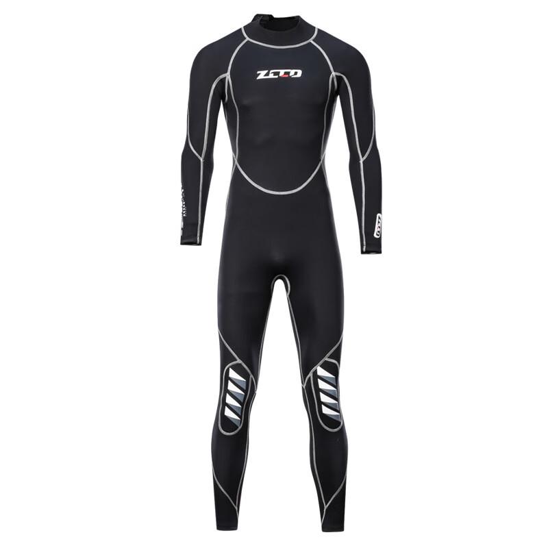 Men's 3MM Full Body Diving Wetsuit with Striped Knee Pads