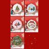 Christmas Pattern CrossStitch Kits Embroidery Starter DIY Kits with Embroidery Clothes Hoop Thread Needle for Beginner