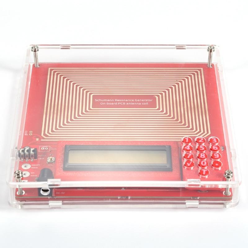7.83Hz Schumann  Generator Adjustable 0.1Hz-99999Hz Sine  Resonance Generator with Cover 5.5x2.1 Power Supply