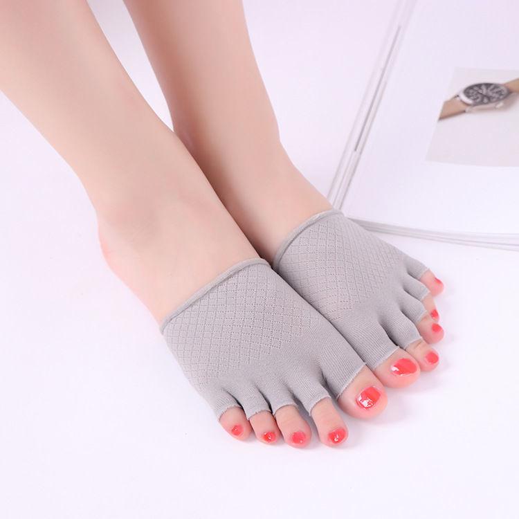 Women's Summer Toe Cover: Half-Palm High Heel Five-Finger Invisible Socks