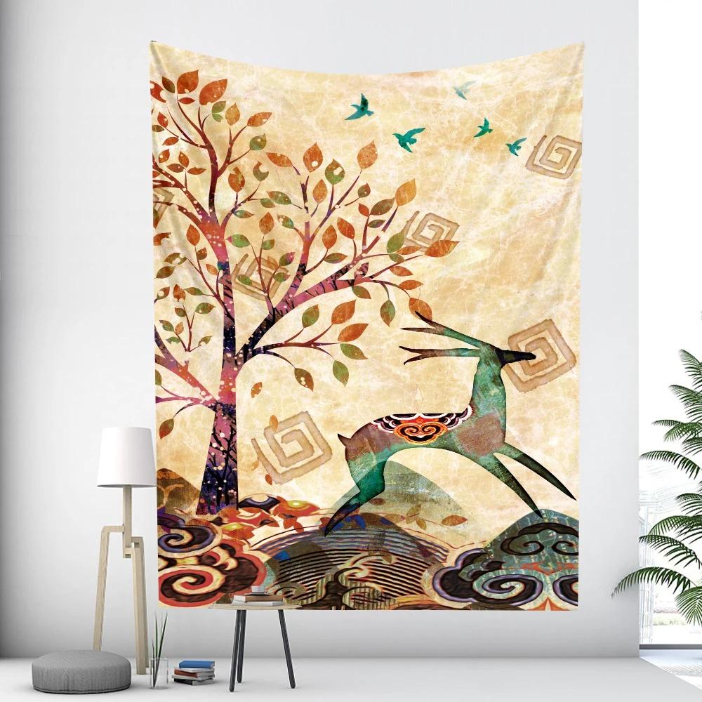 Tree of Life Psychedelic Scene Tapestry Office Living Room Decoration Home Wall Tapestry