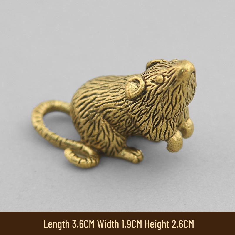 Solid Brass 3D Zodiac Animal Ornaments - Set of 12 for Home or Office Decor
