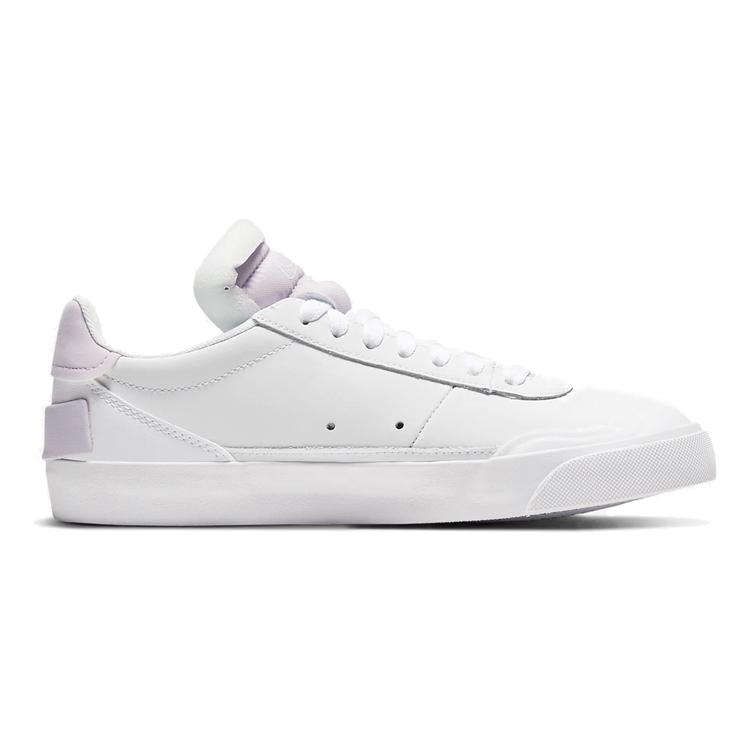 Nike Drop Type PRM Leather Comfortable Low top Kids' Skateboarding Shoes Ice Light Purple Teenagers CQ4383-103