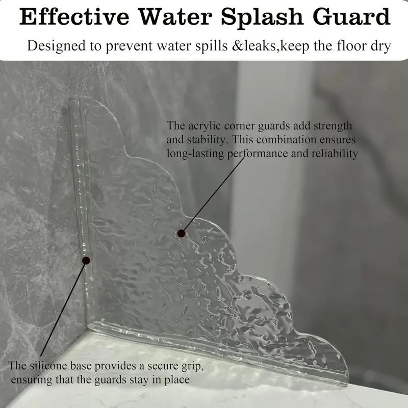 2 SZT. Ochraniacz przed pryskaniem do wanny Samoprzylepna Silikonowa Wodoodporna Deska Gospodarstwo Domowe Akrylowe PCV Umywalka Wodoodporny Ochraniacz
