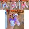 Adorable Cartoon Mickey Mouse Keychain With Cute Pink Bow Silicone Accessory