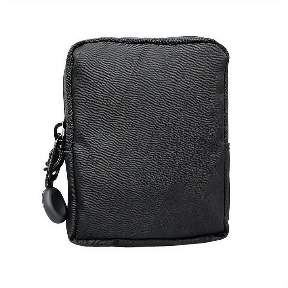 Minimalist Nylon Small Coin Purse Zipper Card Holder Wallet Portable Mini Pouch for Cards Coins Earbuds Key Travel Organizer Bag