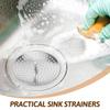 2 szt. Sitko Odpływ Zlewozmywaka Koszyk Kuchenny Ekran Filtru Łapacze Włosów Sitka do Srebrnego Metalu