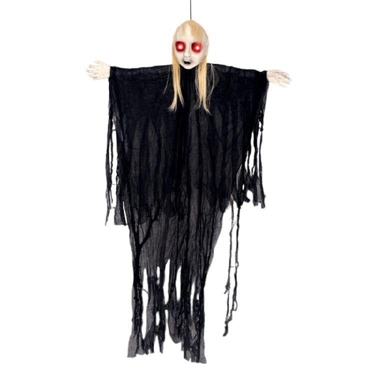 Scary Skeleton with Sound Effect Voice Activated Skeleton With Light up LED Eye For Indoor and Outdoor Decoration