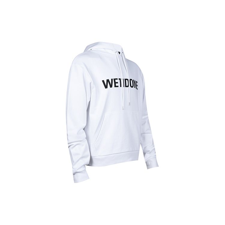 WE11DONE FW22 Letter Logo Printed Hoodie Unisex Hoodies White WD-TH3-22-845-U-WH