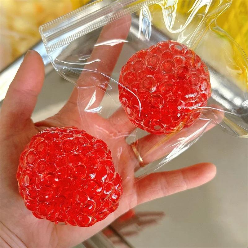 1PC Squishy Balls Ice Beads Stress Relief Toy Super Soft Sensory Fidget Toys for Kids Adults Anxiety Relaxation Squeeze Gift