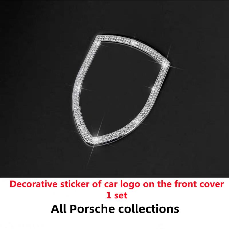 For Porsche Panamera Macan Cayman Taycan Cayenne911 918 718Air Vent Knob Diamond Decoration Crystal Interior Sticker Accessories