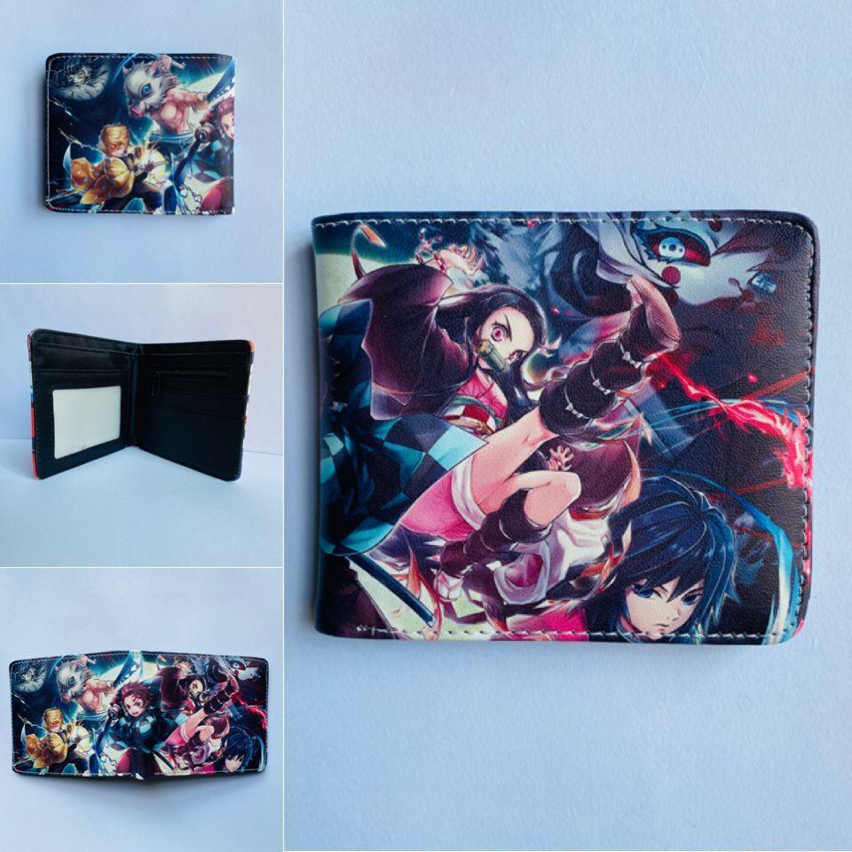 Japan cartoon comics Demon Slayer Short Wallet Cartoon Print Student Coin Purse 0022