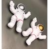 3D Astronaut Refrigerator Magnetic Sticker 12pcs/set Resin Magnet Fridge Paste for Home Kitchen Message Board Collection