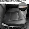 Car Seat Bottom Cover, Premium PU Leather Seat Protection Without Backrest, Front Bottom Seat Cushion Covers For Most Vehicles, Universal Interior