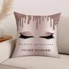 Non Core Ins Beauty Makeup Eyelash Peach Skin Pillow Case Office Cushions Suitable For Sofa Car Bedroom Decorative Cushion Cover