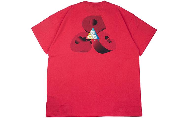 Nike ACG Drop Shoulder Sleeve T-Shirt Men s Red BV8351-850 L