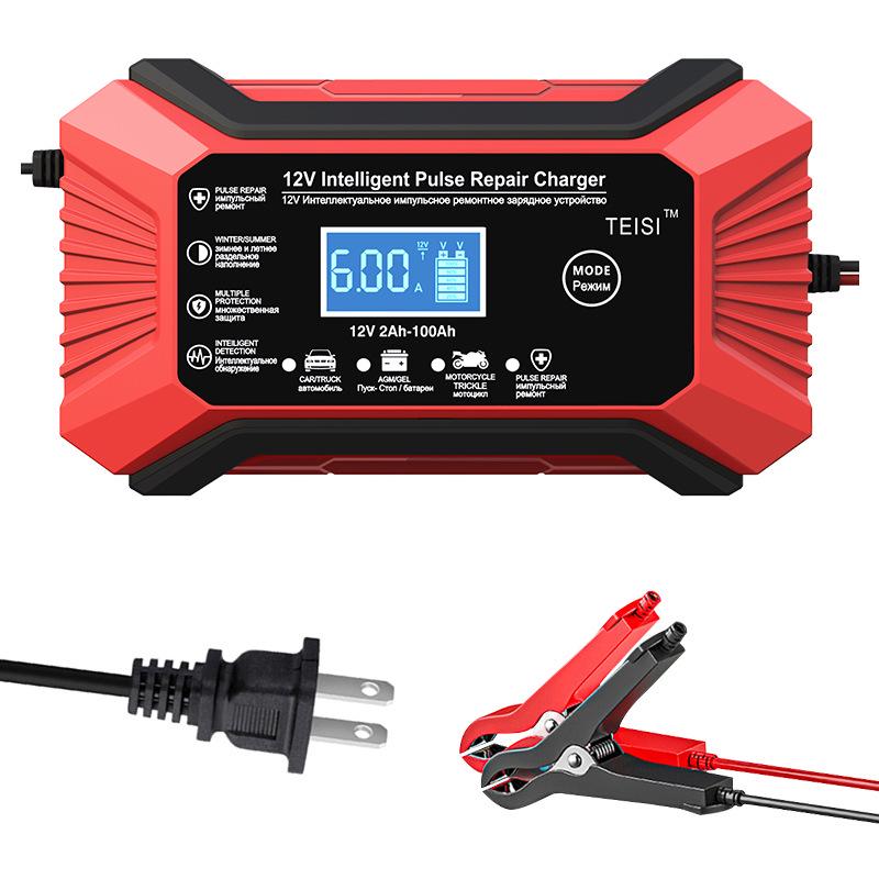Smart Pulse Repair 12V Car Battery Charger, Nine-Stage Lead-Acid Charger