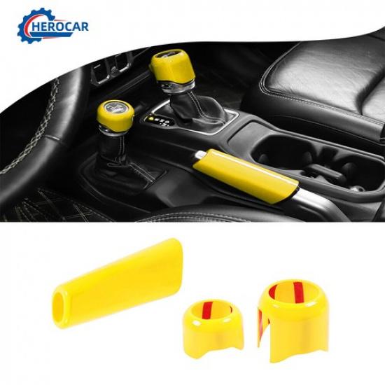 Center Console Handbrake Brake Gear Shift 4WD Trim for Jeep Wrangler JL&JT 2018+