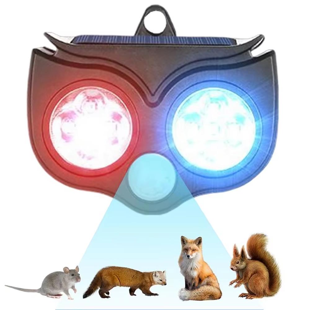 1 ks ultrazvukový solární odpuzovač zvířat s infračerveným pohybovým senzorem vhodný pro myši, ptáky, kočky, psy, hady, venkovní zahradní farmářské vybavení