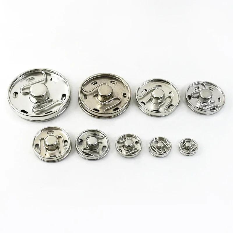 50 Sets Meetee 8-30mm Leder Druckknöpfe Metall Druckknöpfe für Kleidung Schuhe Unsichtbarer Verschluss Bekleidungszubehör