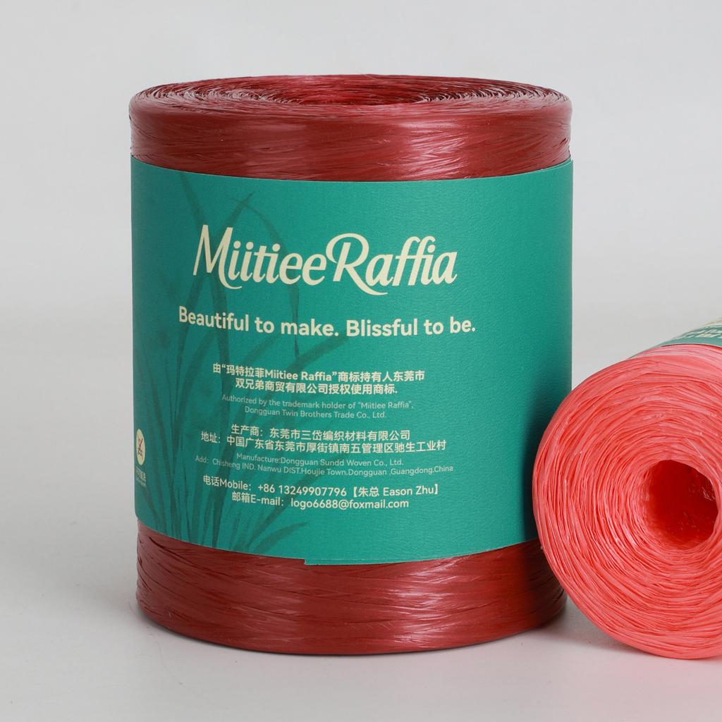 MT001-MT087 Natural Raffia Yarn For Wrapping Knit Wire Natural Color Matte Texture Raffia Paper Ribbons For Hat DIY Decoration
