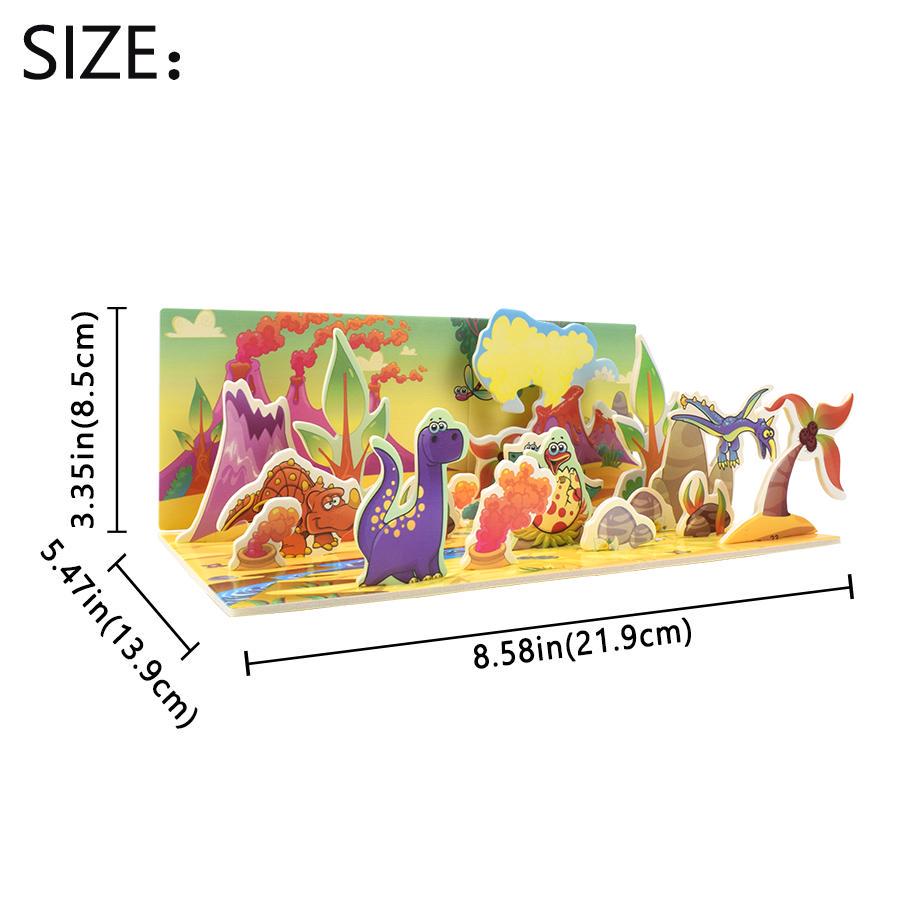 

3D DIY головоломки, игрушки для детей, архитектура, детский парк динозавров, головоломка, детская игрушка, развивающая игрушка для раннего обучения, подарки для детей