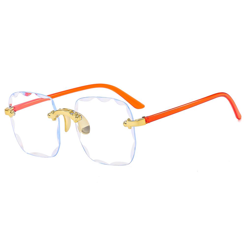 

Transparent Computer Glasses Women Men Anti Blue Light Big Frame Square Eyewear Blocking Glasses Optical Spectacle Eyeglasses оранжевый