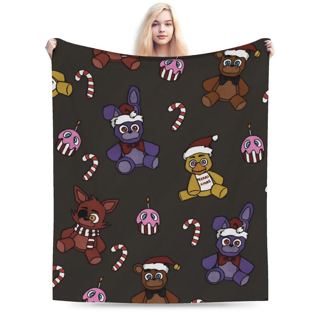Super Soft Springtraps Fnaf Throw Blanket Premium Flannel Fleece Lightweight Bed Blanket Cozy Fluffy Blankets All Season Use